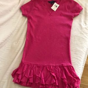 Ralph Lauren FUNCTIONAL pink dress 6X NWT